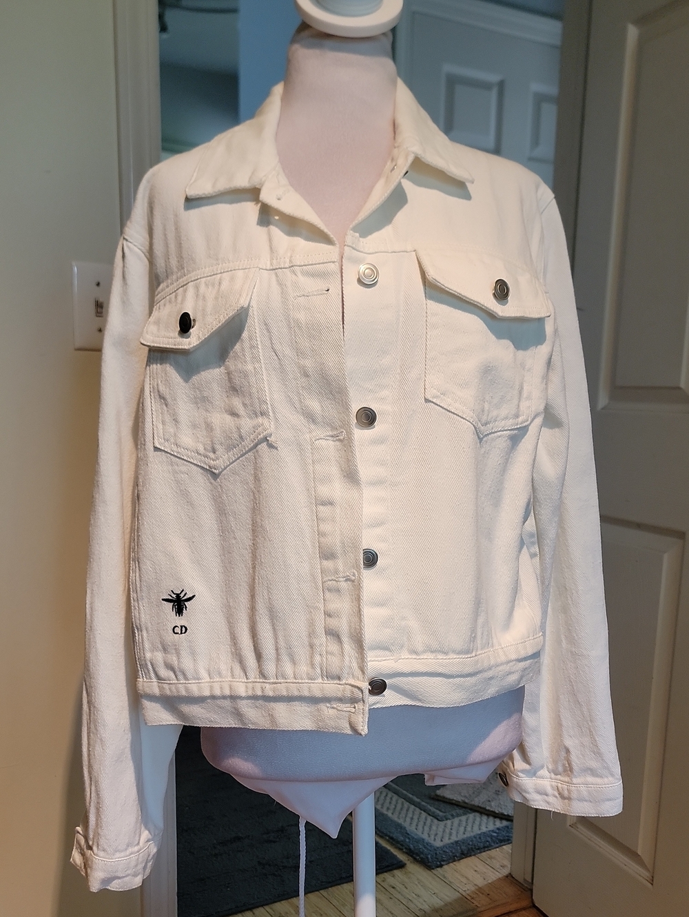 Inspired White Denim Jacket - Women's Casual Trucker